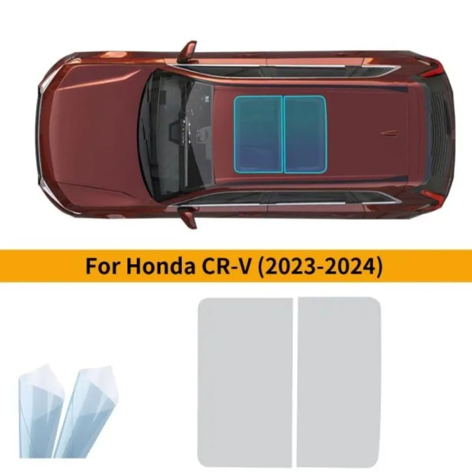 TPU PPF Car Sunroof Insulation Film For Honda CR-V 6th Gen EX 2023-2024 Ice Armor Protection Resistant Car Sunroof Stickers