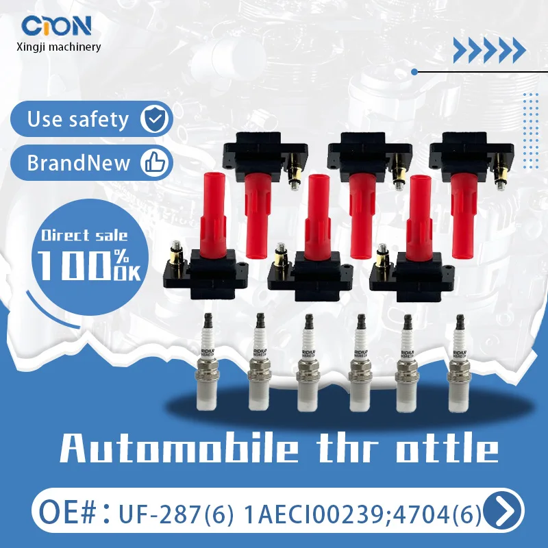 

a set of Xingji 6 Ignition Coil Packs and Spark Plugs For 2001-2009 Subaru Legacy Outback Tribeca #UF287 And #1AECI00239;4704
