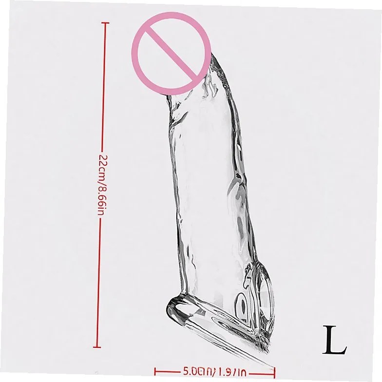 3 Size Transparent Penis Extender Reusable Condom Sleeve Delay Ejaculation Cock Ring Sex Toys For Men view 2