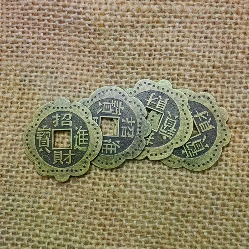 5/10/20pcs Plum Blossom Coins Chinese Feng Shui Wealth Lucky Charm Ancient Prosperity Protection Good Fortune Charm