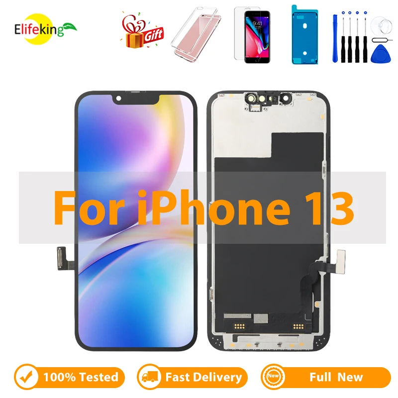 

For iPhone 13 OLED Incell LCD Screen Display Digitizer Assembly For IPHONE 13 MINI A2628 A2481 A2631 Replacement with Freebies