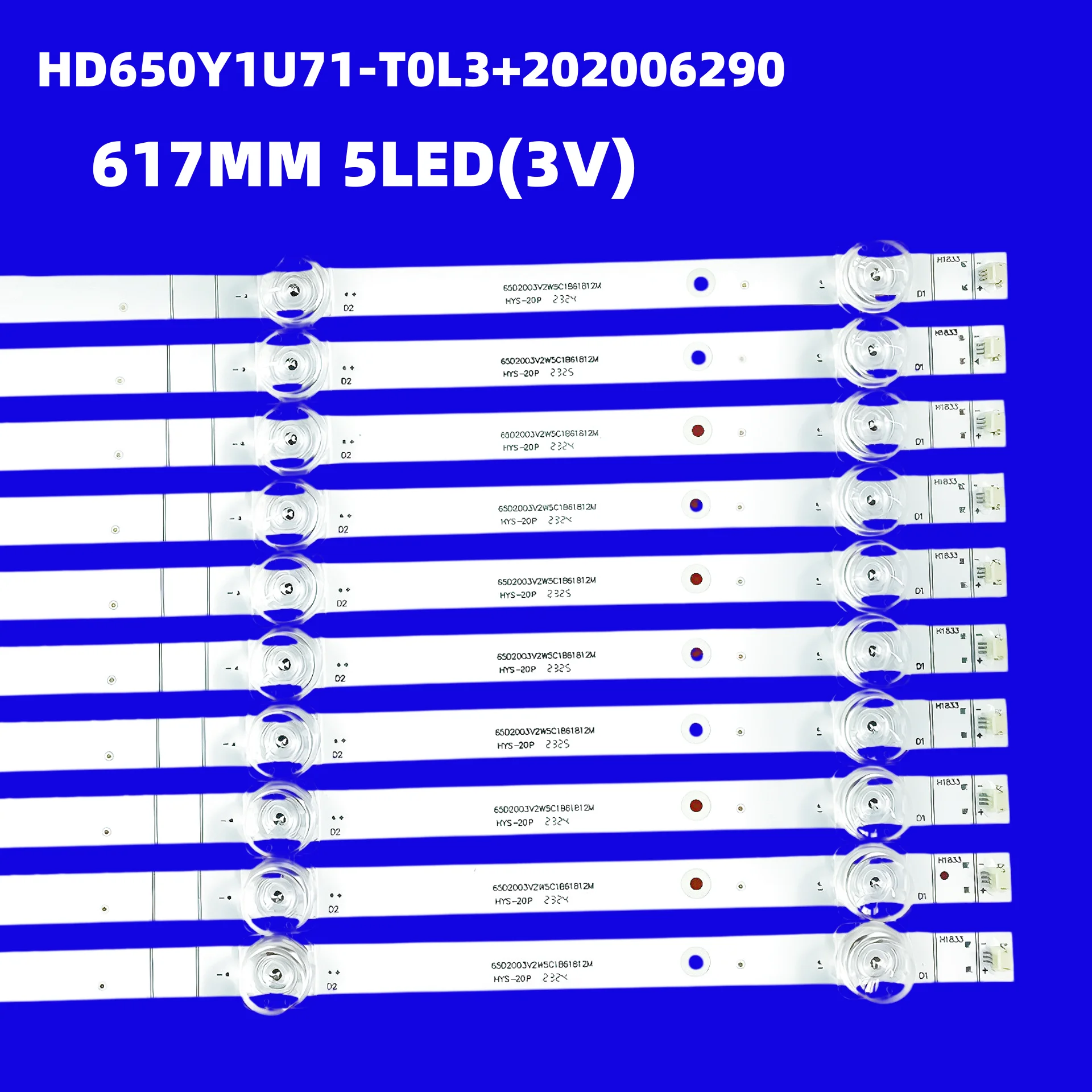 LED Strip For 65a6h 65r6g 65a6gv 65r6e4 65a6g 65A7G 65A68G 65A60GV 65R62G SVH650AL3 HD650Y1U71-T0L3+202006290 ONN 100021261