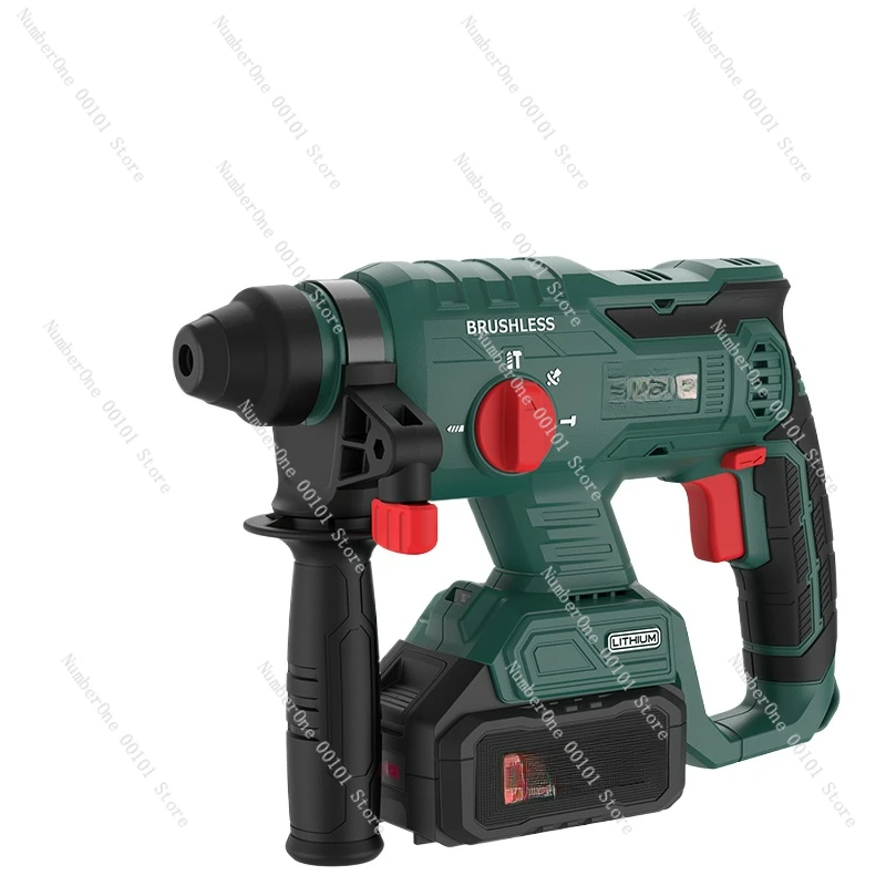 Electric Hammer Impact Drill High-Power Multi-Function Electric Hammer Lithium Brushless Electric Drill Punching Gouging