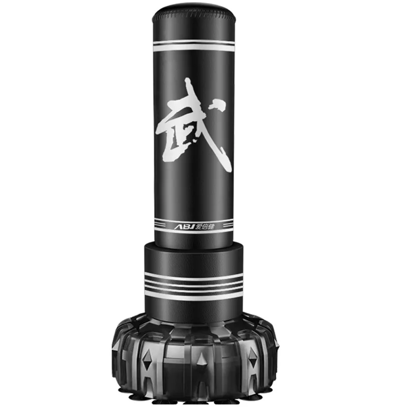 Vertical Boxing Sandbag, 1.8m Freestanding Adjustable Taekwondo Punching Bag for Adults Kids, Fillable with Water Sand