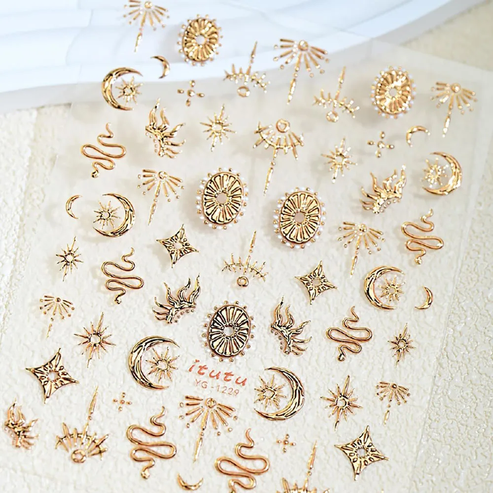 Snake Star Nail Stickers 5