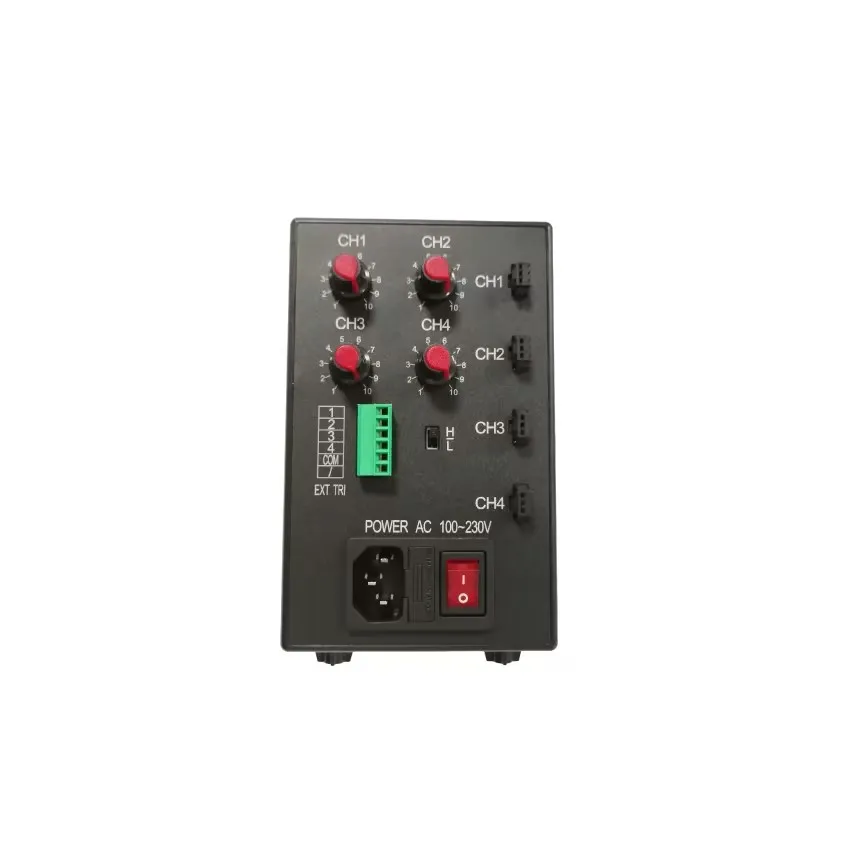 Machine Vision Standard 4-Channel LED Dimming Controller 24V Industrial Lighting Solution Manual Brightness Adjustment