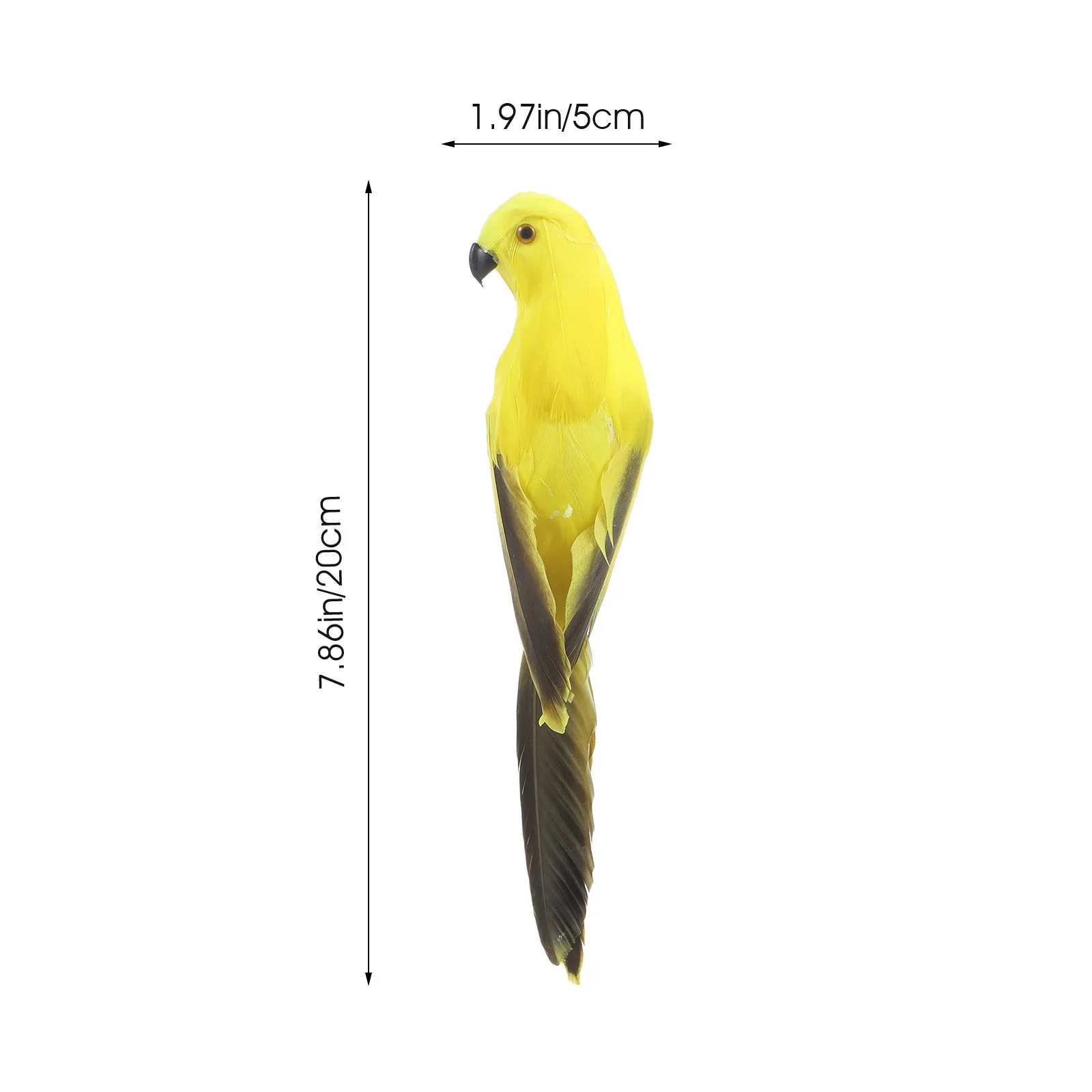 Premium Artificial Parrot Ornament Lifelike Simulation Realistic Bird Decor for Garden Office Desktop Mini Landscape Decoration