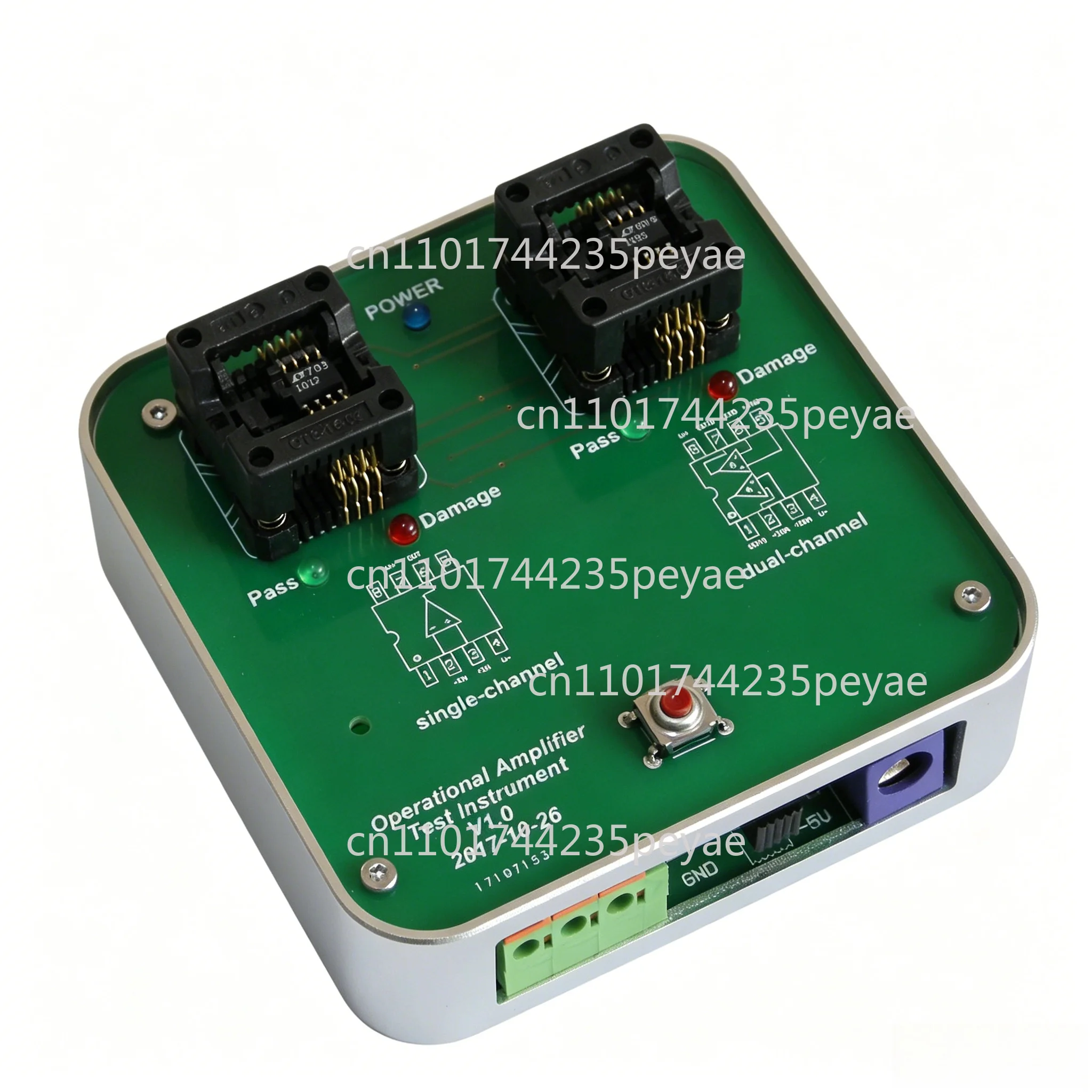 5.5V-28V Wide Voltage Operational Amplifier Tester Instrument, Professional Single & Dual Channel OP AMP Test Equipment