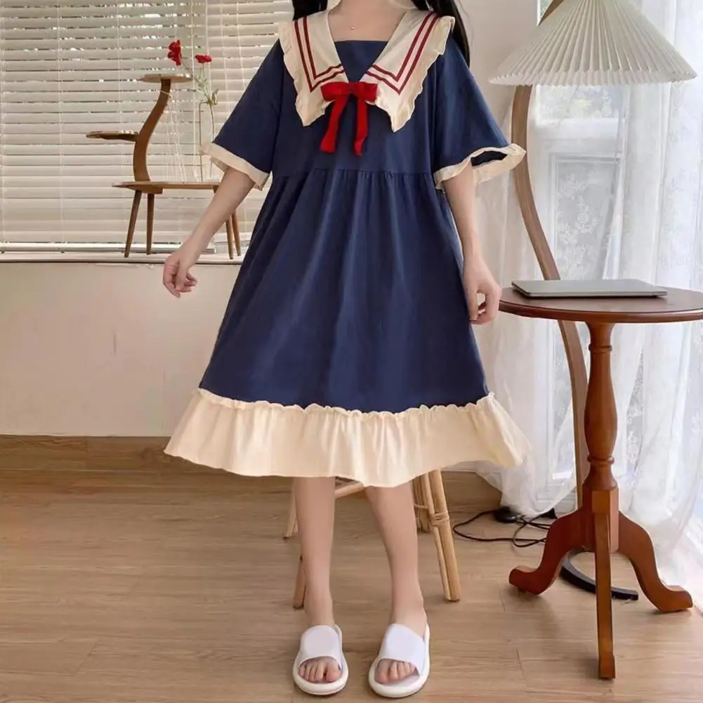 Princess Style Women's Clothing Summer 2 Piece Pajamas Short-Sleeved Korean Version Of The Comfortable Cute Short Loose Homewear