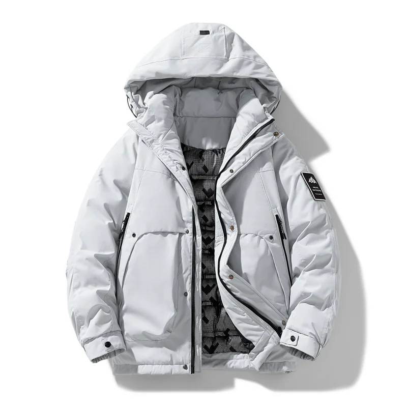 سترات باركاس رجالية سميكة بغطاء للرأس معاطف شتوية مريحة ودافئة من القطن متعددة الألوان تناسب جميع الملابس الرجالية غير الرسمية