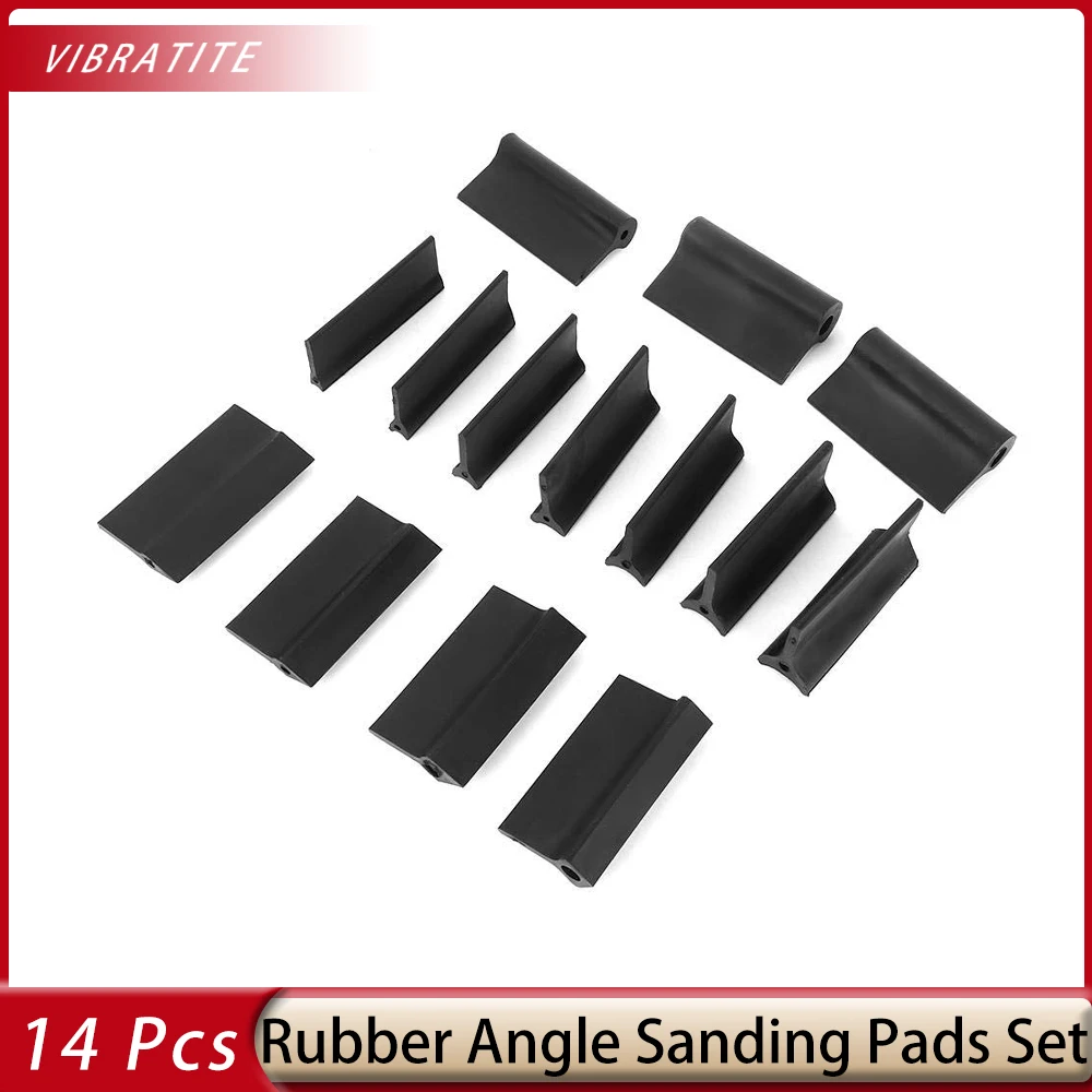 

14 Pcs Flexible Contour and Angle Sanding Grips Set Rubber Angle Sanding Pads Double Ended Contour Grinding Block for Grinding