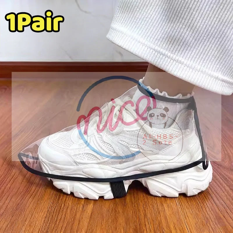 

1 Pair Transparent Fully Covered Hairdresser Shoes Cover Broken Hair Protector Prevent Broken Hair Barberia Shoes Cover