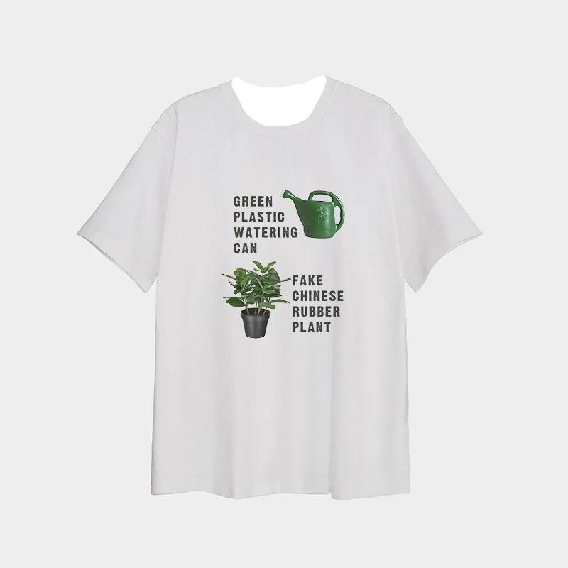 

Retro American Hiphop Short-sleeved Men's Summer Trend, Individualistic Off-the-shoulder Top, Loose Half-sleeved Trend F128