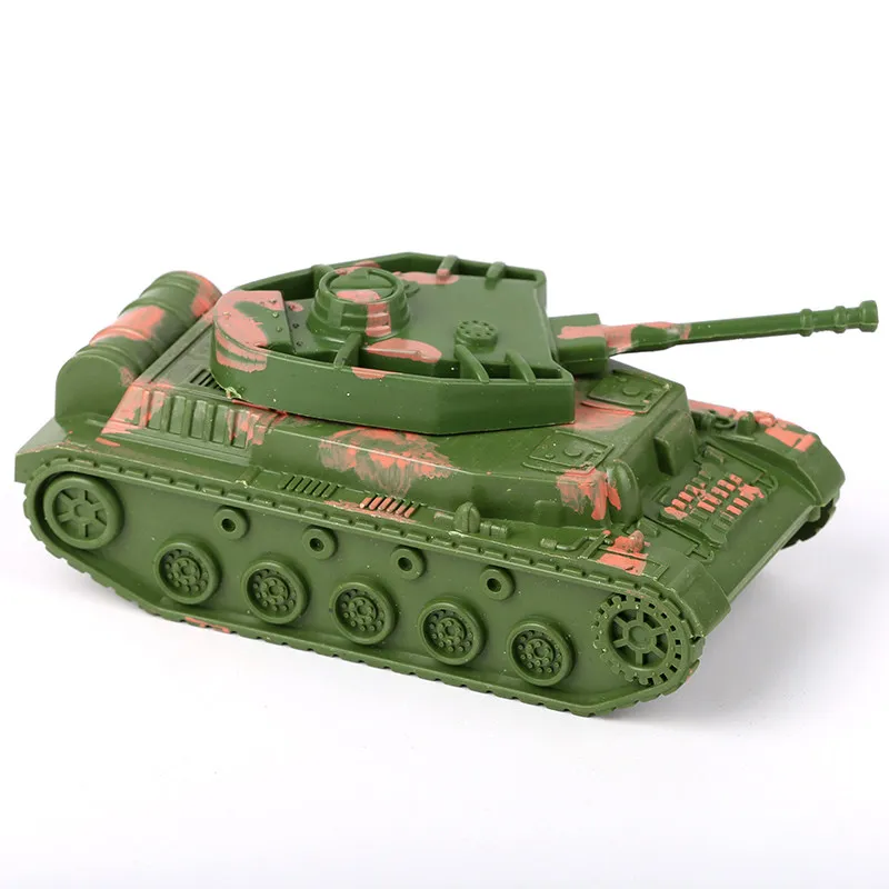 Miniature Tank Model Assembled Tank Toy Military Scene Mini 4D Model Toy Boy Collection 4pc/lot