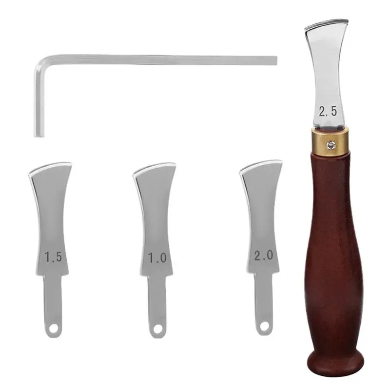 

Leather Edge Skiving Beveler Tools Wide Leather Craft Edge Beveler Tool Kit Leather Edge Trimmer for DIY Leather Craft Tool