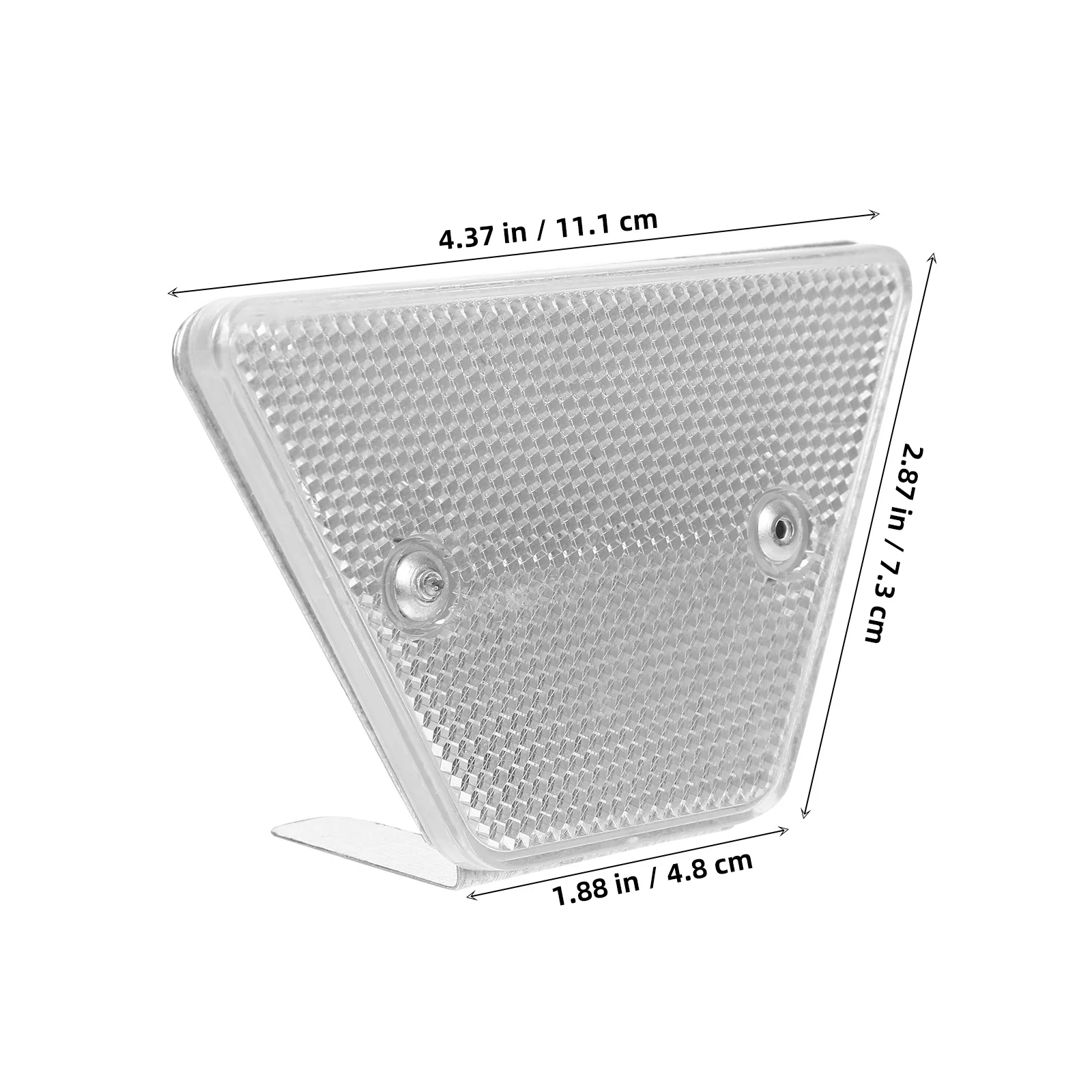 Trapezoidal Road Reflective Marker Bracket High Brightness Pc Iron Material For Driveway Guardrail Night Visibility Reflective