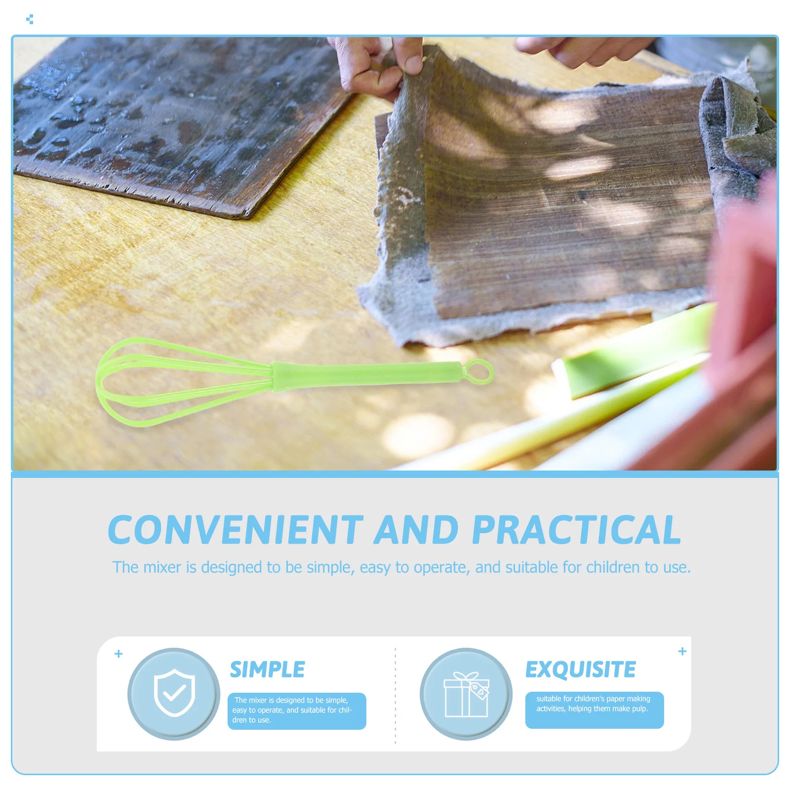 

10 Pcs Pulp Stirrer Handicraft Mixer Paper Making Supply Homemade Supplies Diy Package Handmade Manual Plastic