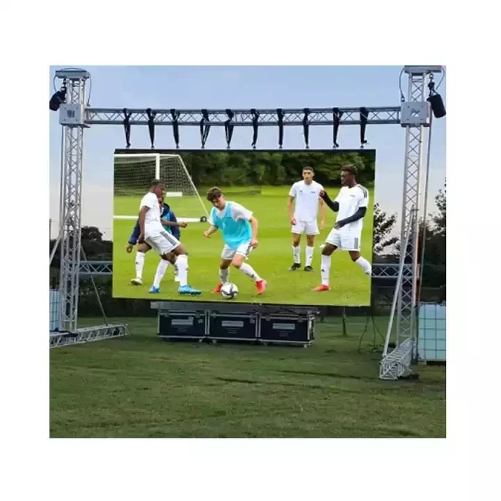 P3.91 Led Outdoor Screen wiith Wall Mount Full Color Led Video Display StageConcert  Cabinet