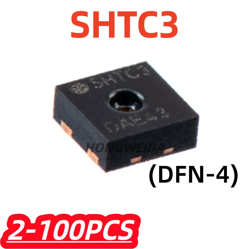2-100Pcs/lot 100% New SHTC3 DFN-4 Digital Temperature and Humidity Sensor IC
