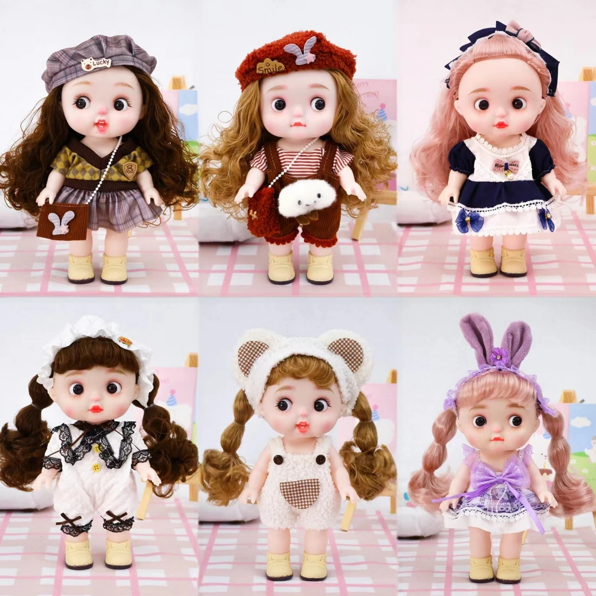 New Cute 26cm Doll with Funny Expressions BJD Doll Children's Exquisite Toy Gift