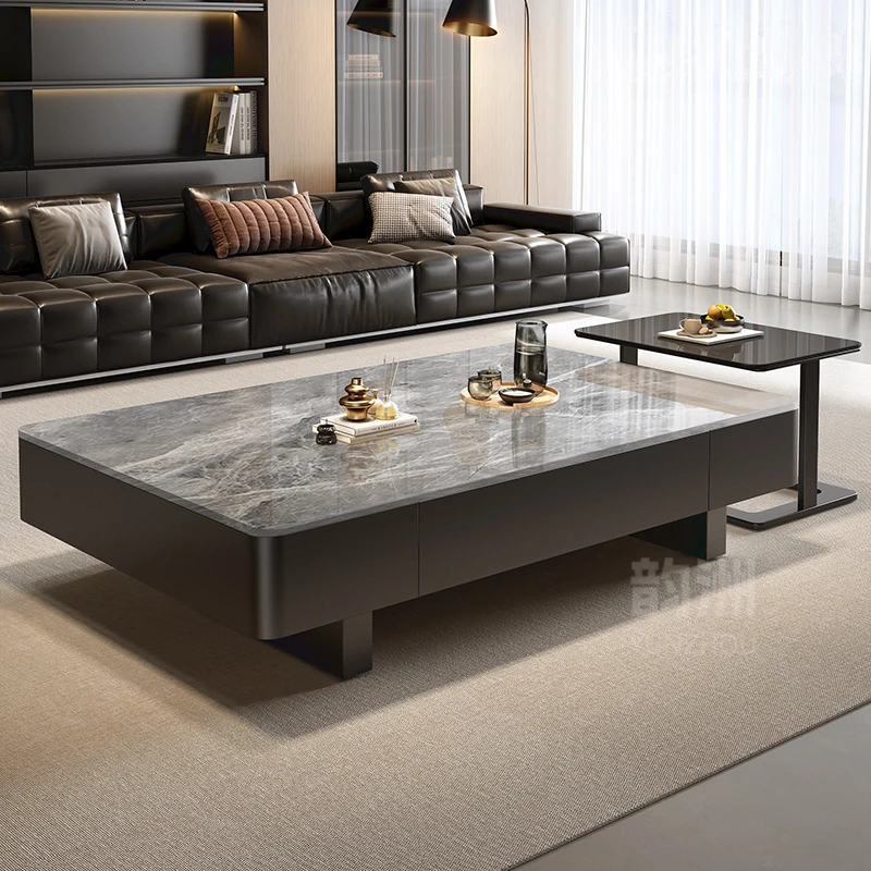 

Drawer Designer Coffee Table Storage Unique Space Saving Luxury Coffee Table Modern Minimalist Mesa De Centro Furniture For Home