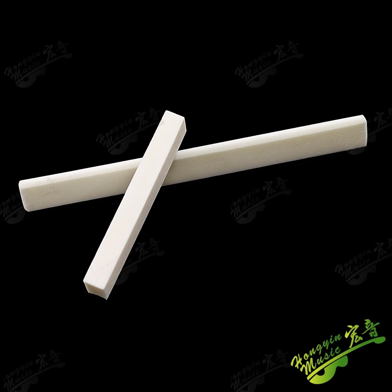1 Stück Echter Knochensattel für Folk-, Akustik-, Klassische und Elektrische Gitarren 55mm/100mm Gitarrenzubehör – Detail 6