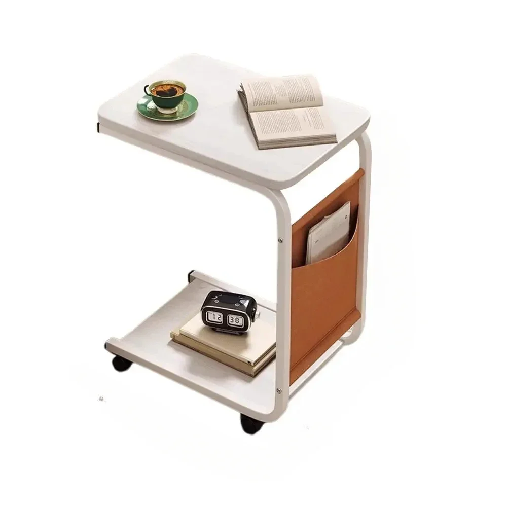 

C-образный приставной столик для гостиной, мобильный журнальный столик, боковой шкаф для дивана, простой маленький квадратный столик, прикроватная тумбочка для спальни