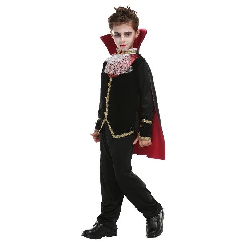 FC6Carnival Party Dress Up Costume Children Role Play Vampiran Perfect for Holiday Party Halloween Street Cosplay@FC8！