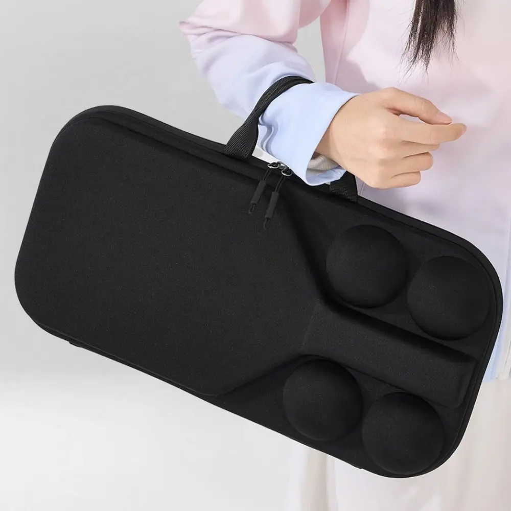 Portabel Pickleball Racket Storage Bag Fits 2 Paddles And 4 Balls Hard Shell Pickleball Paddle Bag EVA Protective Cover