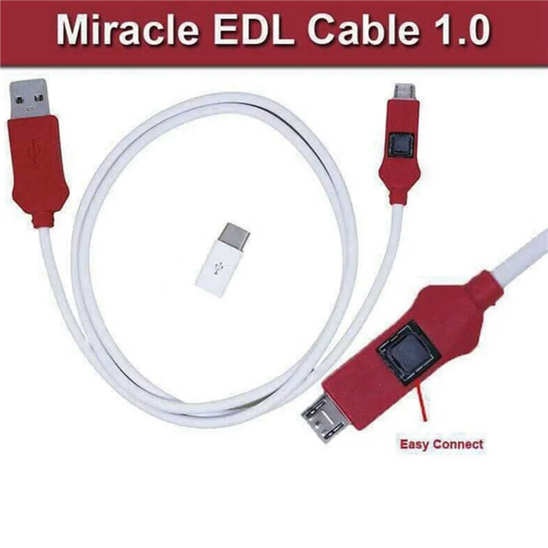 Câble EDL MIRACLE ABGR-4X pour Flash Xiao Mi et Qualcomm et ouvert pour port 9008
