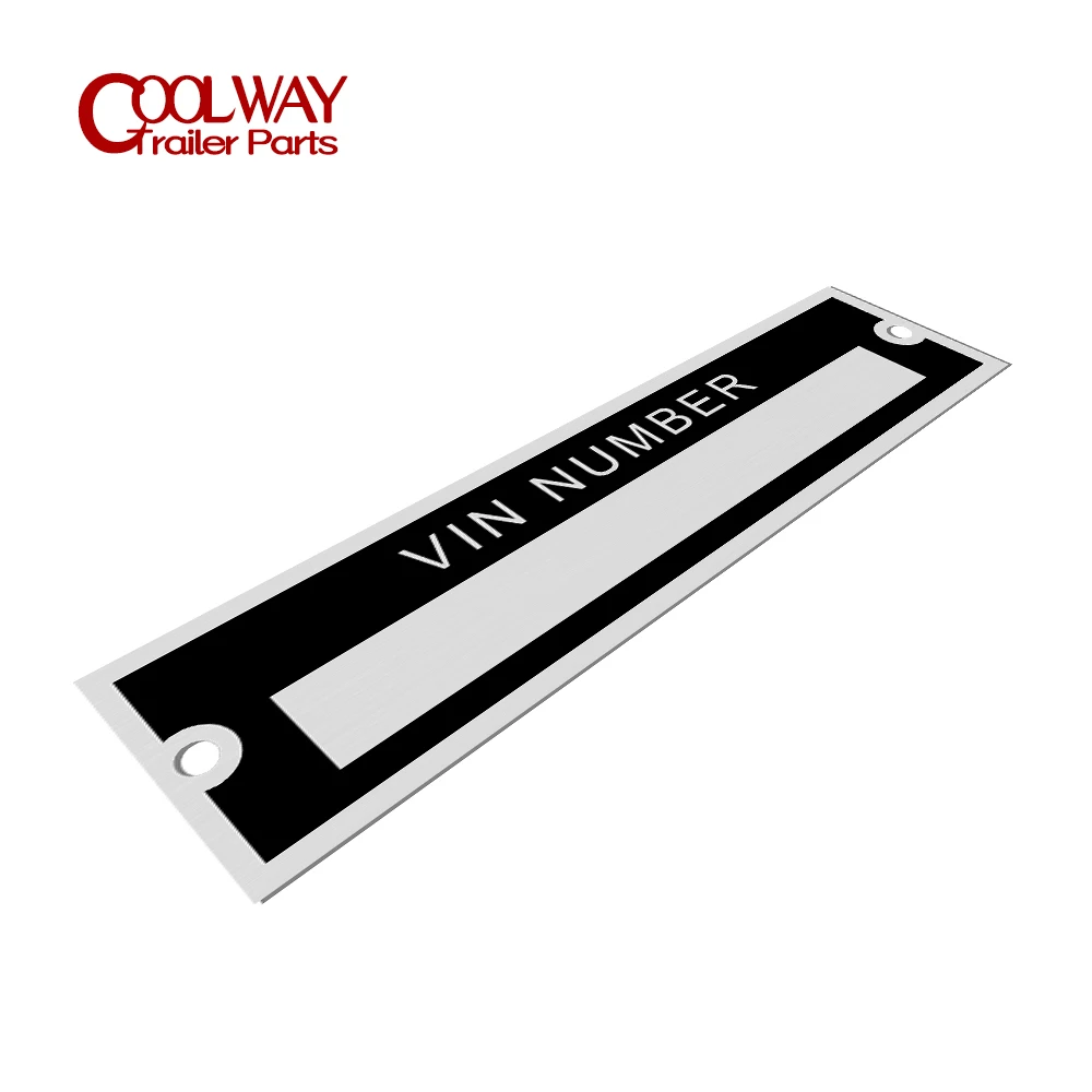 Blank or Engraved Aluminum ID Tag Serial Plate Vehicle Identification Number 95 X 25mm Motorbike Caravan RV Camper Parts