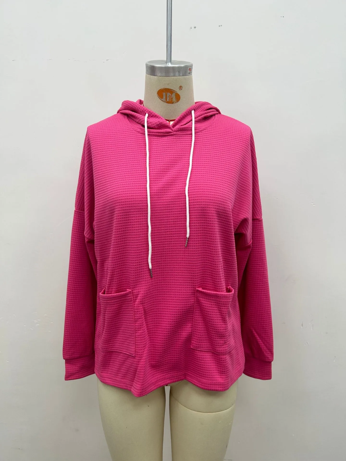 Casual Long Sleeve Sweatshirt Loose Fit with Pullover Irregular Hooded Hoodie Standard Length Women Sweatshirts