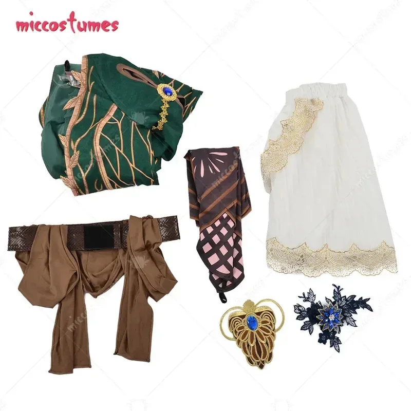 فستان Miccostumes النسائي Hunt Triss DLC فستان رداء متعرج