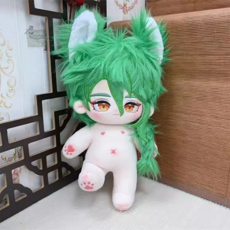 20cm Game Genshin Impact Baizhu Plushies Anime Kawaii Cosplay Plush Stuffed Doll Body With Skeleton Change Suit Cartoon Toy Gift