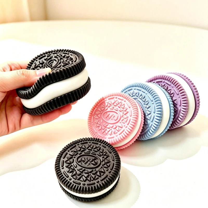 Simulated Cookie Biscuit Pinching Exquisite and Fun with Good Texture High Beauty Stress Relieving Tool Stress Relief Squishy