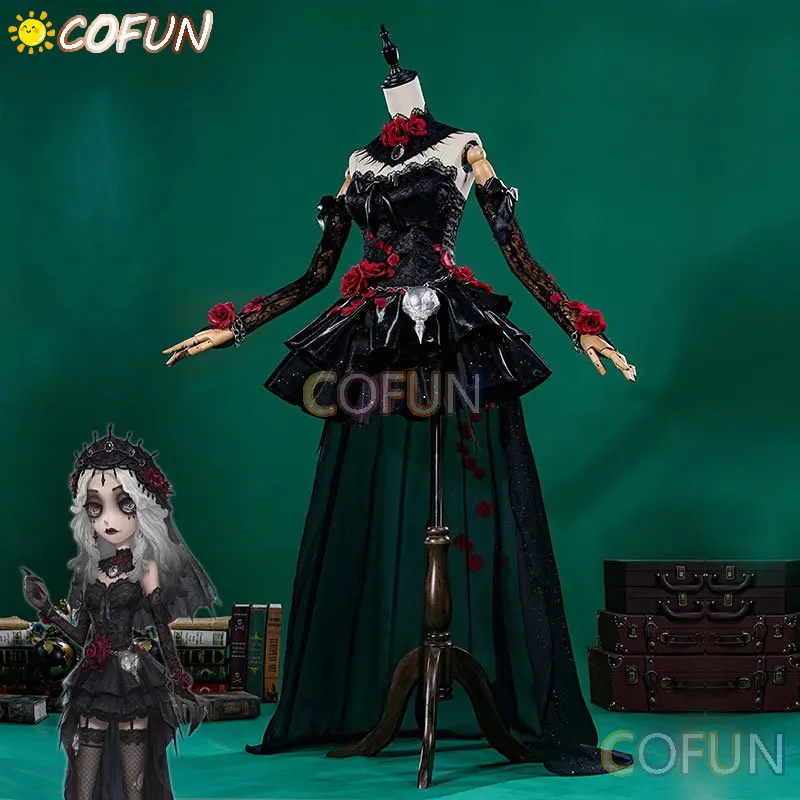 Game Identity V Ada Messmer Costume Cosplay donna vestito Sexy Halloween natale capodanno Cosplay abito da sposa nero