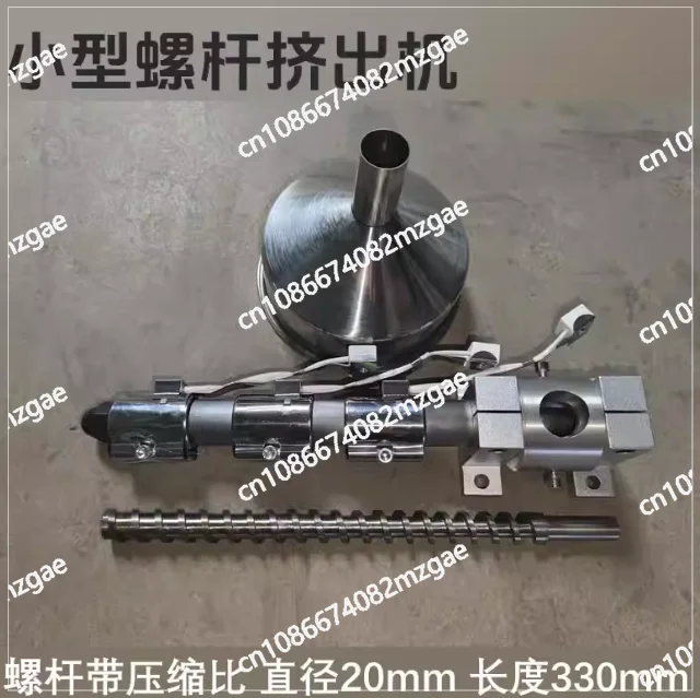 Screw Material Extruder Mini Plastic Injection Molding Machine Small Single Screw Extruder Desktop Type Extruder Materal Tray