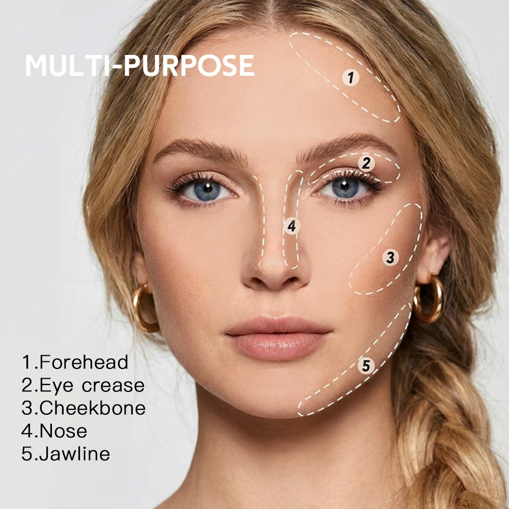 Waterproof Sweatproof Setting Powder 24H Fresh Wear Soft Matte Compact Powder Oil Control Face Beauty Cosmetic