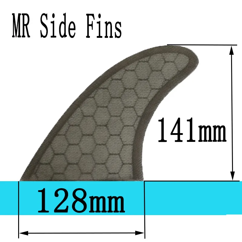 BiLong FCS II MR Twin Fins X Large -Electric Surfboard Fins Performance Core Fish Funboard and Twin Fin Boards.Quilhas Surf Fins