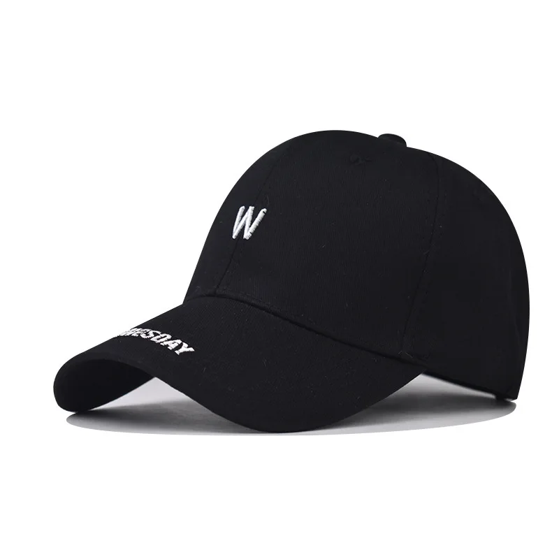 

Washed Cotton 3D Small Letter Embroidered Baseball Versatile Trendy Solid Color Classic Washed Cotton Golf Dad Hat