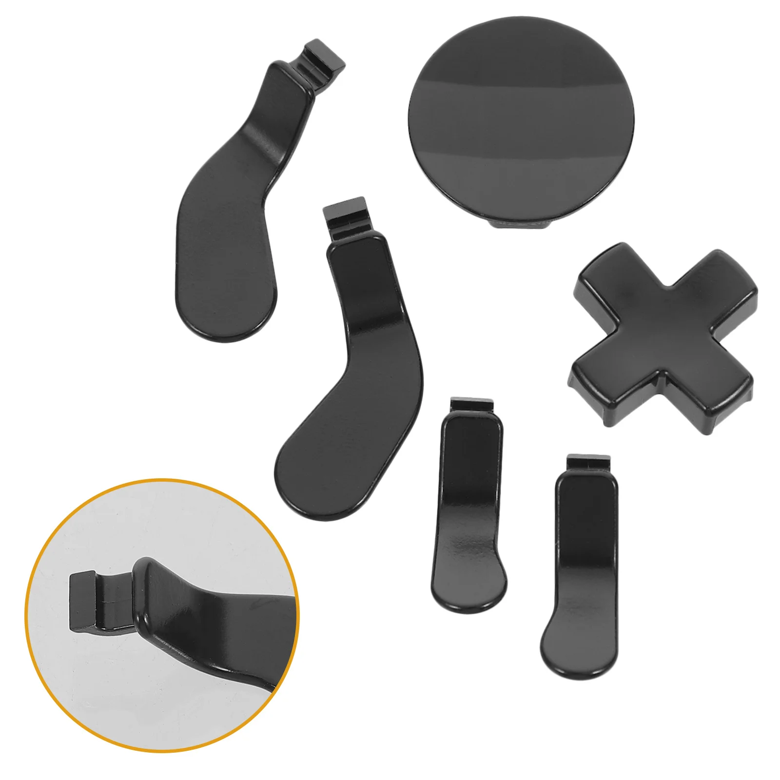 

1 Set Controller Paddles Gamepad Replacement Metal Stylish Alloy Durable Buttons Easy Install Multiple Options For
