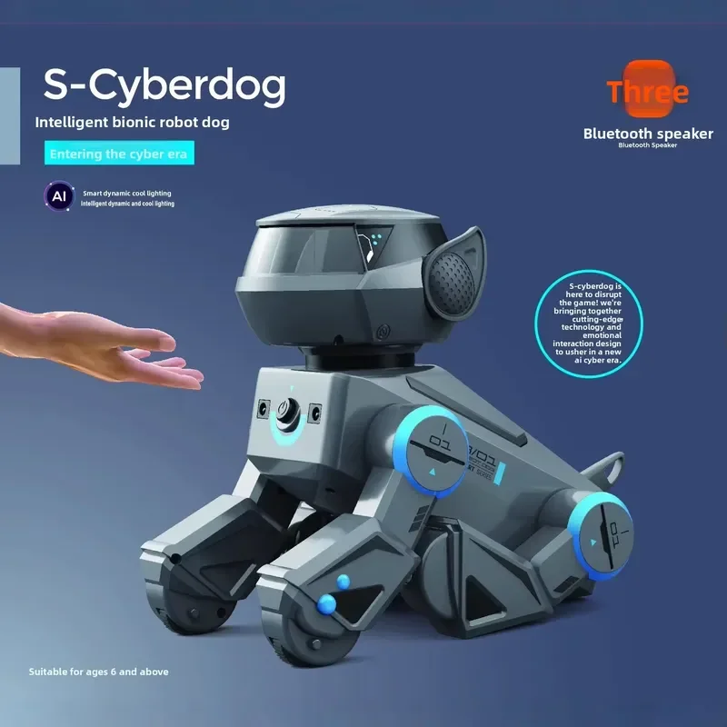 Smart RC Robot Dog Toy Voice Gesture Control Programmable Stunt Electronic Puppy Birthday Gift For Boys Girls Kids