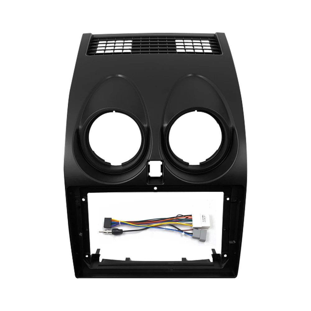 

WQLSK Car Audio 2 Din 9 Inch Fascia Frame for Nissan Qashqai 2008-2014 Dashboard Fascias Panel Mount Installation Kit