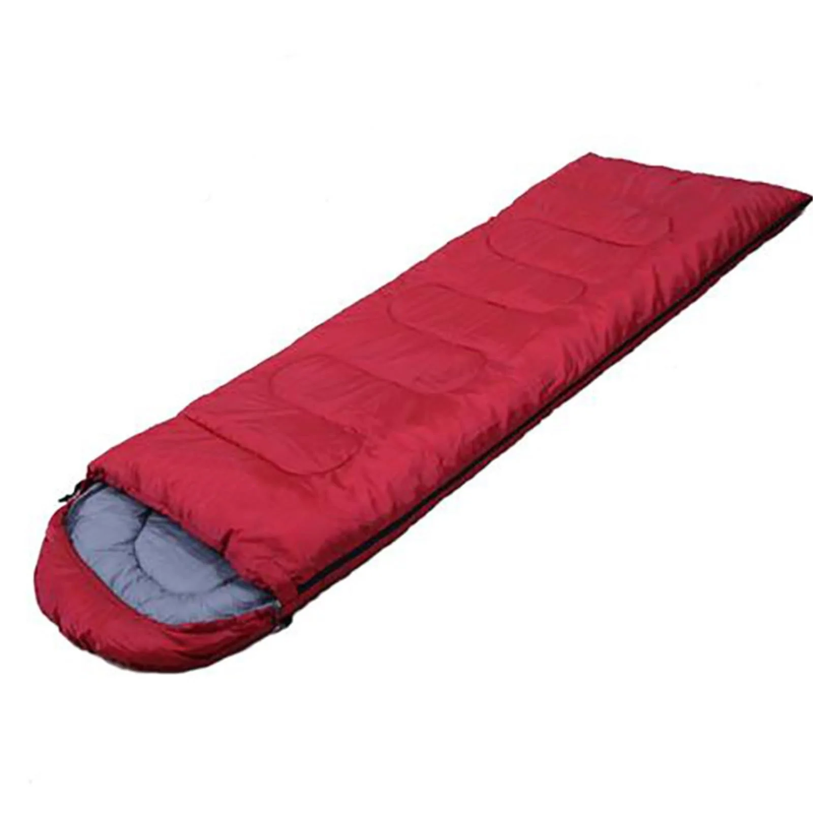 

！@Lightweight Comfortable Waterproof Polyester Mummy Sleeping Bag Cotton Filling Adults Children Three-Season Envelope Style