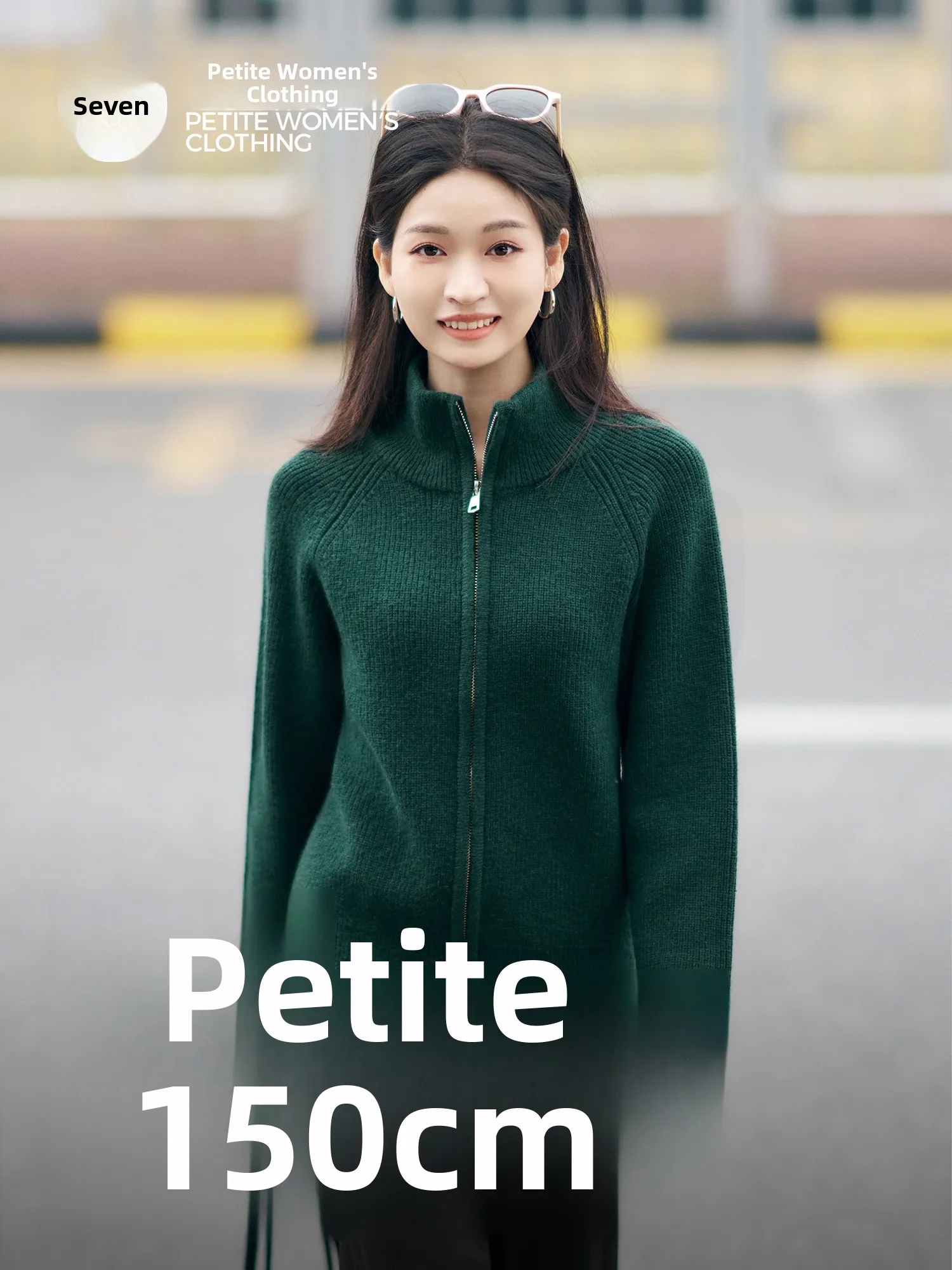 

Вязаный шерстяной топ Ele для женщин, зимний, модный, из полиэстера (62%), нейлона (28%), шерсти (0%), кардиган на молнии