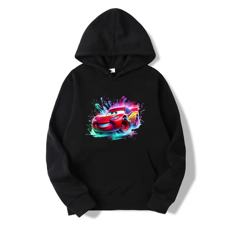 Disney Cars: felpa con cappuccio trendy, alla moda, traspirante, ampia e retrò, unisex oversize, ufficiale autorizzata