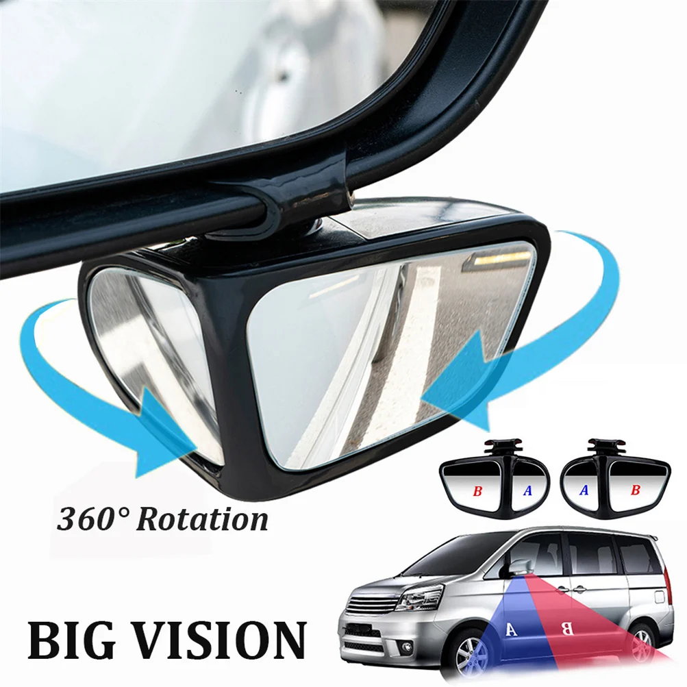 

Universal 360° Rotatable Adjustable Car Blind Spot Mirror Wide Angle Reversing Mirror Automobile Rear View Parking Mirror