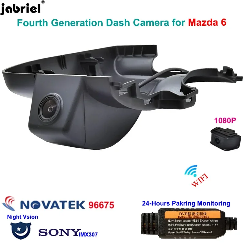 

for 2018 2019 2020 Mazda 6 atenza 2K 1080P Auto Wifi 24 hour park monitoring auto car dvr Dash camera video recorder dual lens