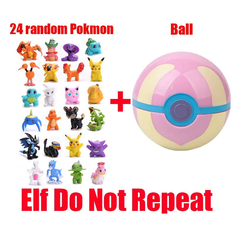 Pokemon Figure Set Toys 12/24pcs Different Styles Tomy Model Collection 2-3cm Pikachu Anime Poke Ball Go Elf Toys Dolls Gift image 3
