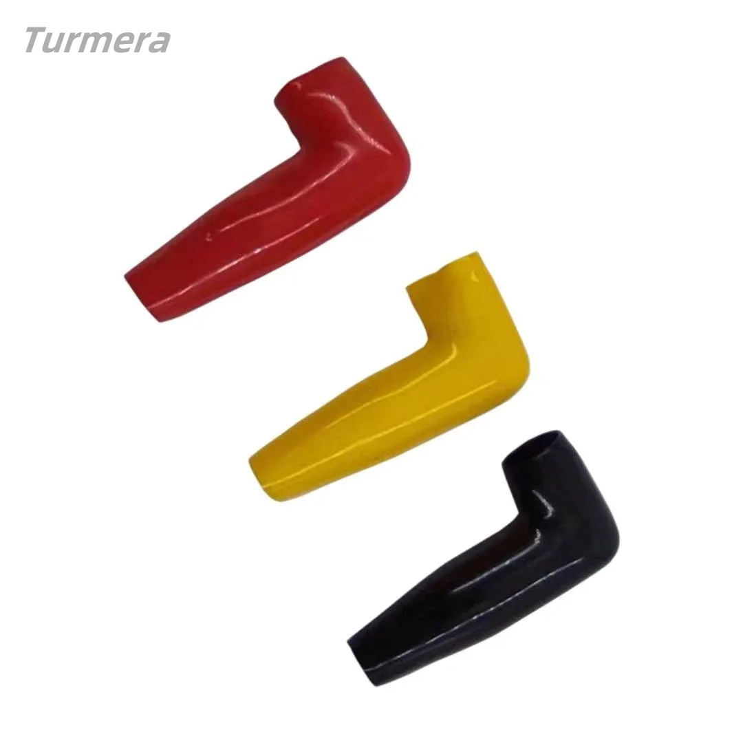 Turmera terminal de bateria capa de borracha guincho do motor cabo protetor elétrico com bainha longa de borracha macia de pvc e preto/vermelho/amarelo